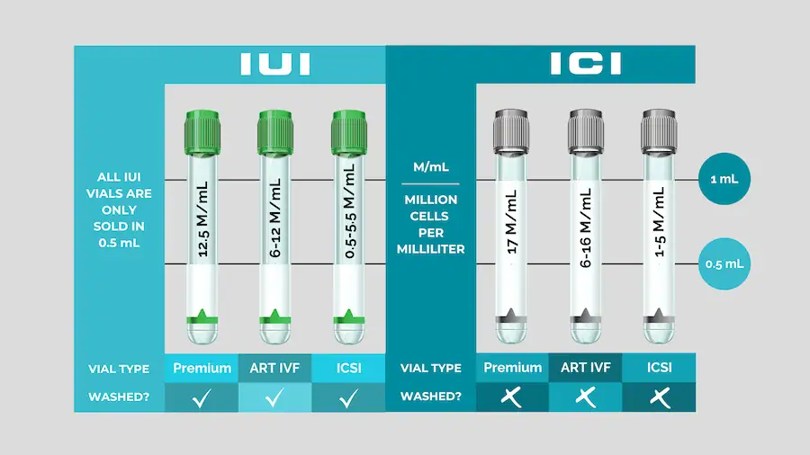 vial types comparrison chart