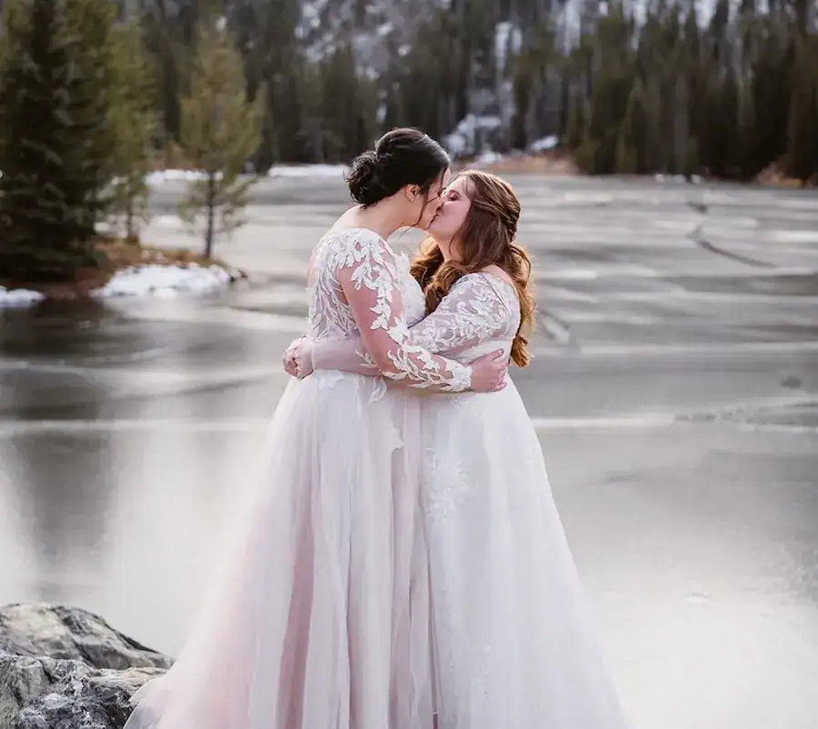 the sterlings on their wedding day