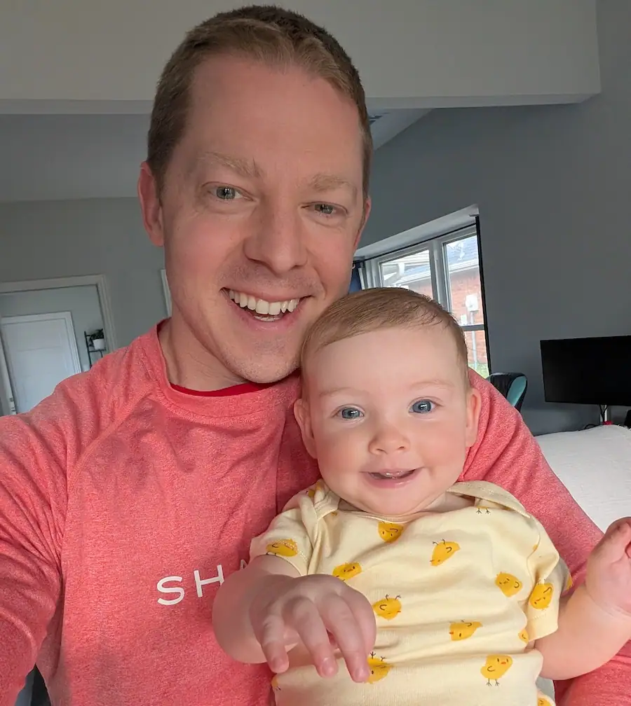zach exton and baby